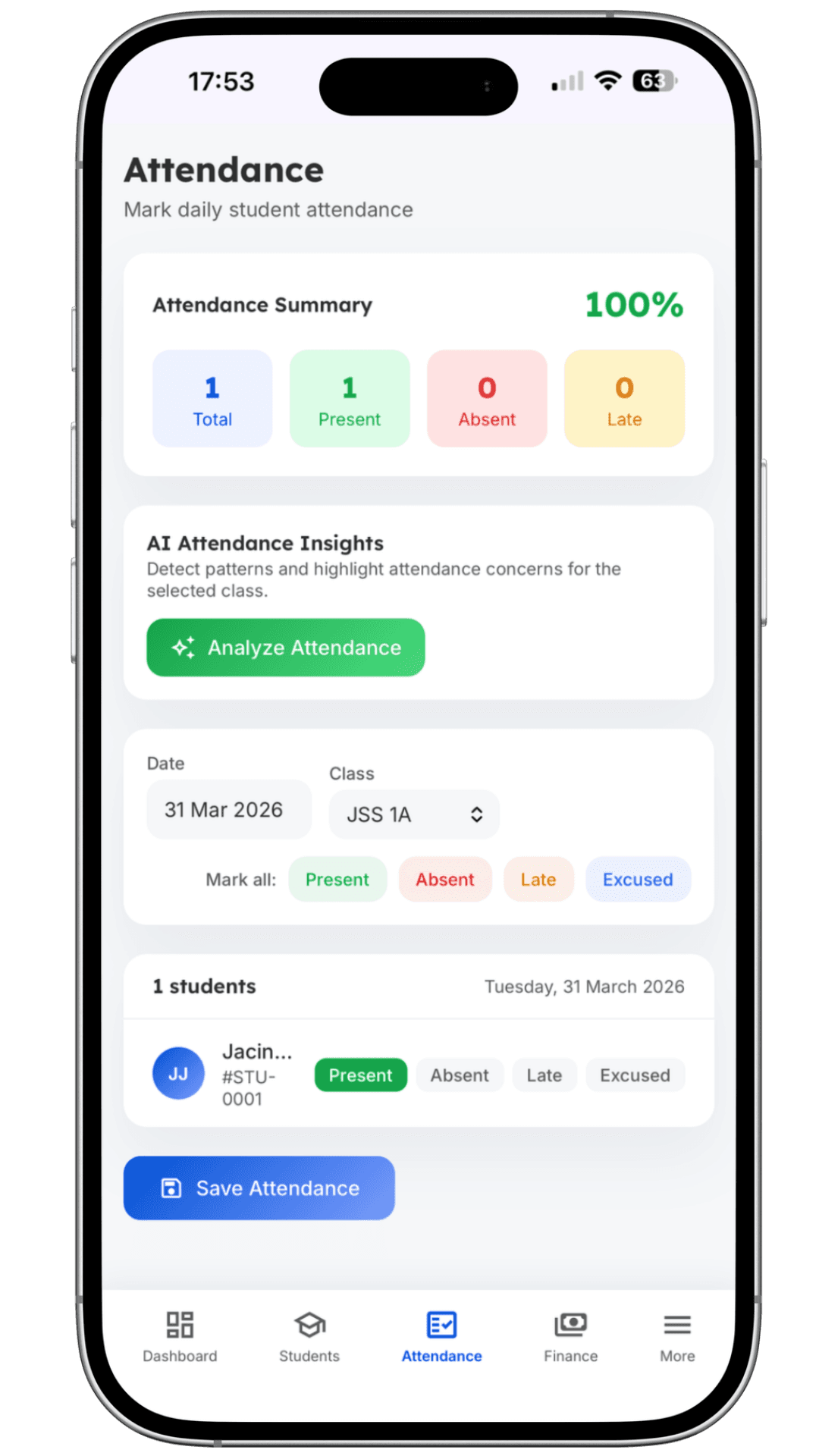 Mobile mockup